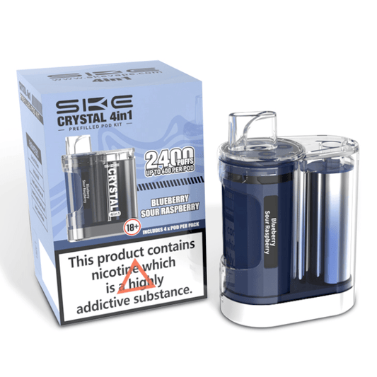 SKE Crystal 2400 4 in 1 Vape Pod Kit - Vaping Wholesale