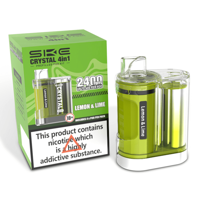 SKE Crystal 2400 4 in 1 Vape Pod Kit - Vaping Wholesale