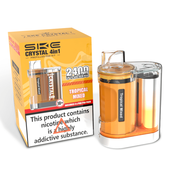 SKE Crystal 2400 4 in 1 Vape Pod Kit - Vaping Wholesale