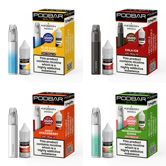 The Podbar Salts x Innokin Disposable Vape Pods - Vaping Wholesale