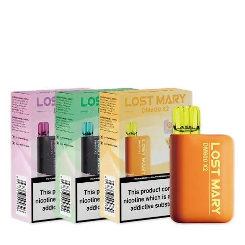 Lost Mary DM600 X2 Disposable Pod Kit 1200 Puffs - Twin Pack - Vaping Wholesale