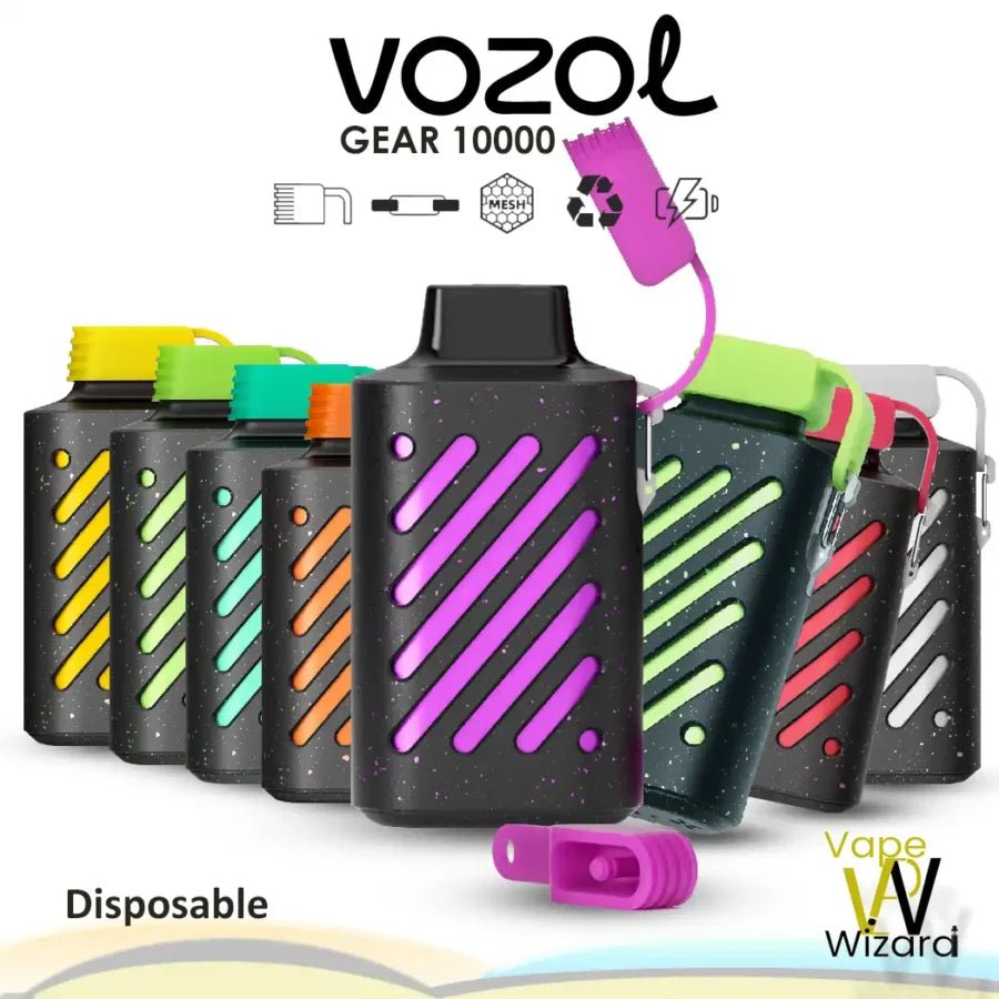 Vozol Gear 10000 Disposable Vape Kit 0mg - Vaping Wholesale